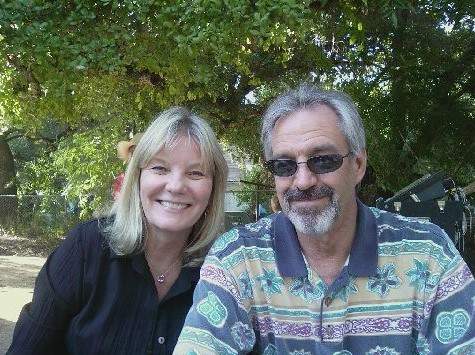 Randy and Judy at Boccali's Restaurant in Ojai- Summer 2008